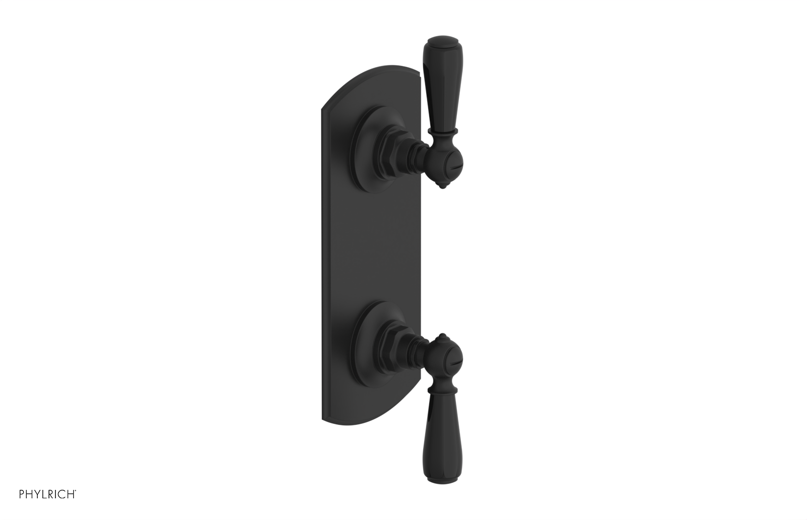 Jamestown Thermostatic Shower Valve with Volume Control & Diverter - Black Accented Bathroom Fixture for Modern Showers & Spa-Like Experience