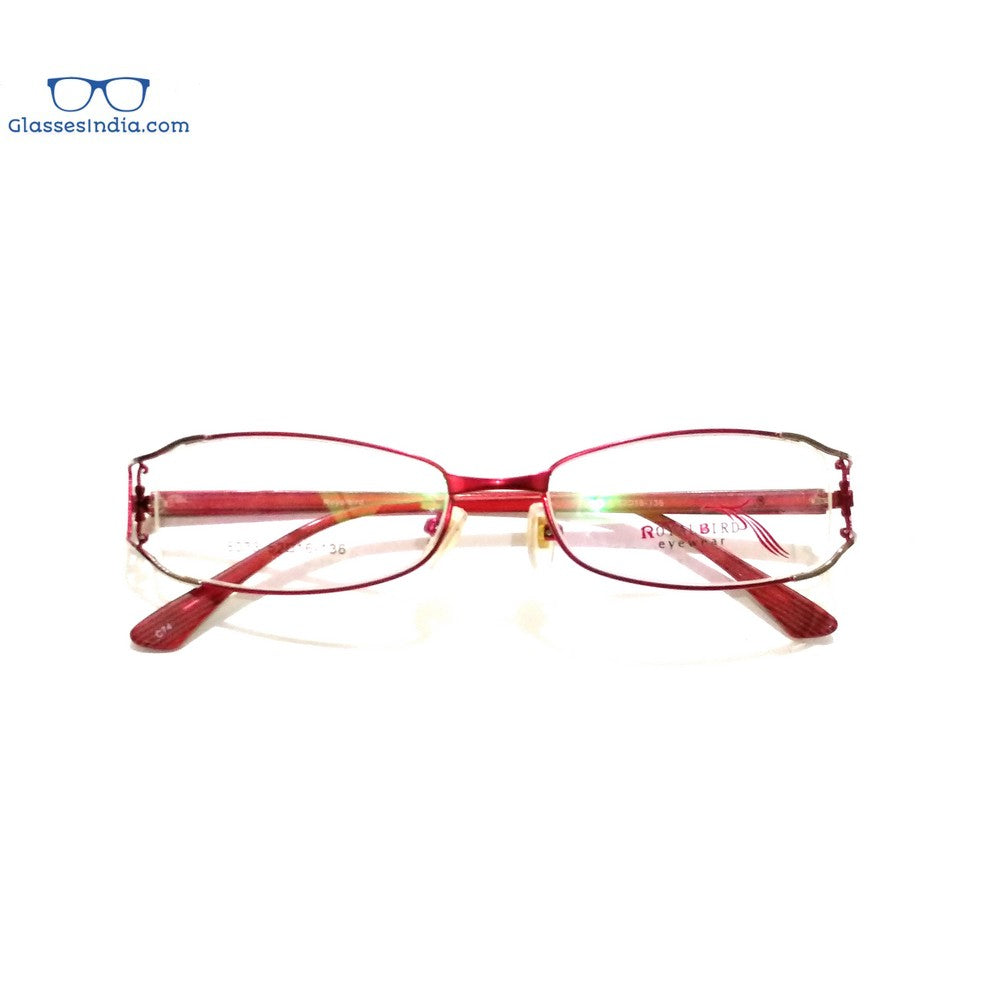 Stylish Red Full Frame Blue Light Blocking Glasses for Women - Designer Computer Eyewear 8073RD | Reduce Eye Strain for Work, Gaming & Screen Time