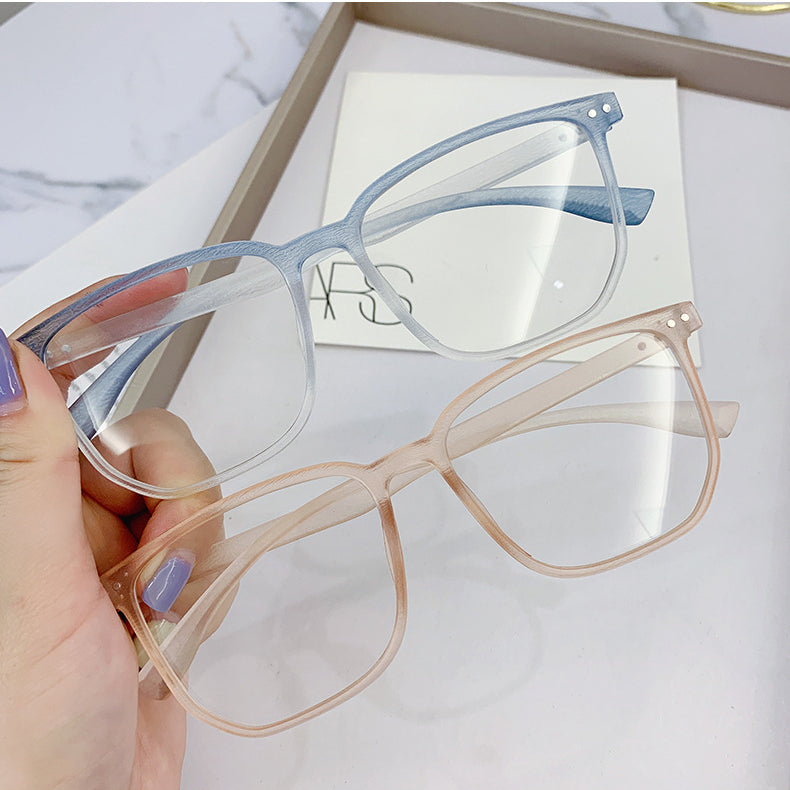 Vintage Wood Grain Eyeglasses - Retro Style Frames for Men & Women - Perfect for Reading, Fashion, and Everyday Use
