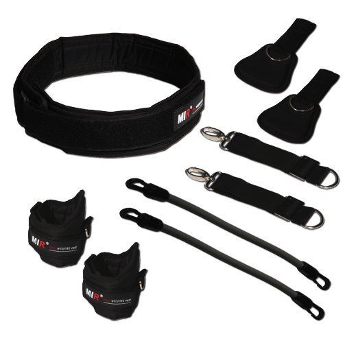 miR® - AB Fitness Power Speed Resistance Band Workout Kits for Home Gym, Strength Training & Physical Therapy | Latex Exercise Bands for Men & Women