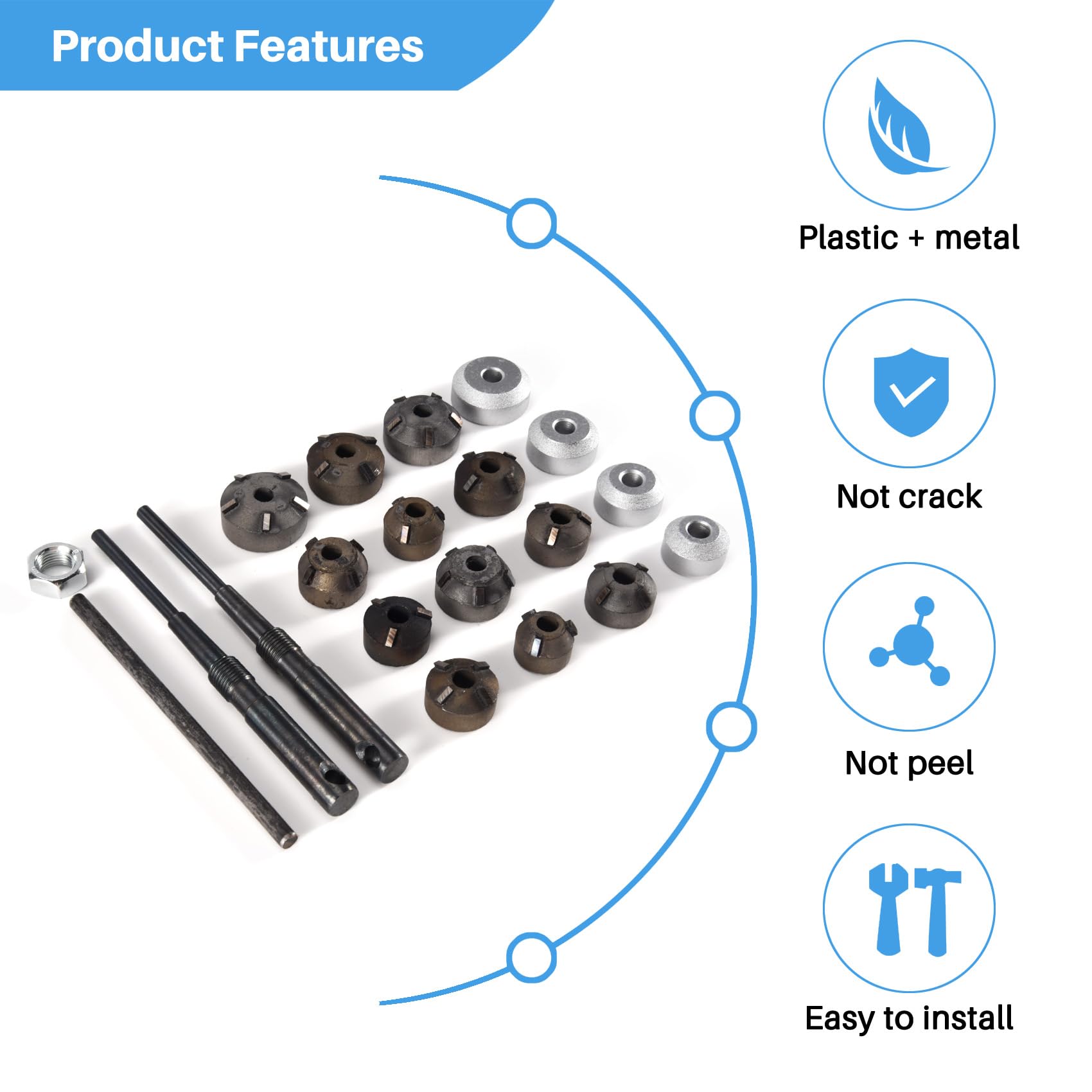 Universal Valve Seat Reamer Tool Set - Professional Motorcycle Repair Kit with Cutter for Valve Grinding and Engine Maintenance - Perfect for DIY Mechanics and Motorcycle Enthusiasts