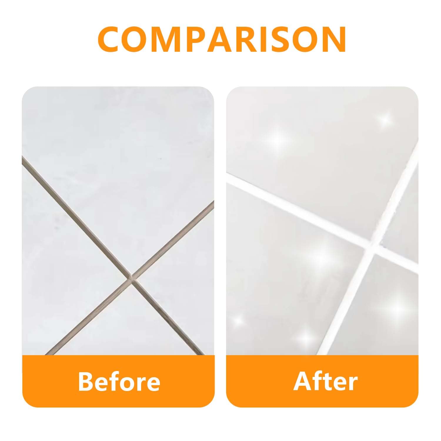 White Tile Grout Filler - Fast Drying Grout Repair & Sealer for Restoring Tile Joints | Perfect for Bathroom, Kitchen & Floor Tile Renovation