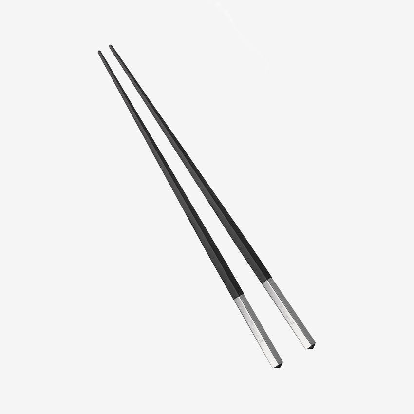 Christofle Black Uni Japanese Chopsticks – Elegant and Durable Chopsticks for Sushi, Asian Cuisine & Home Dining