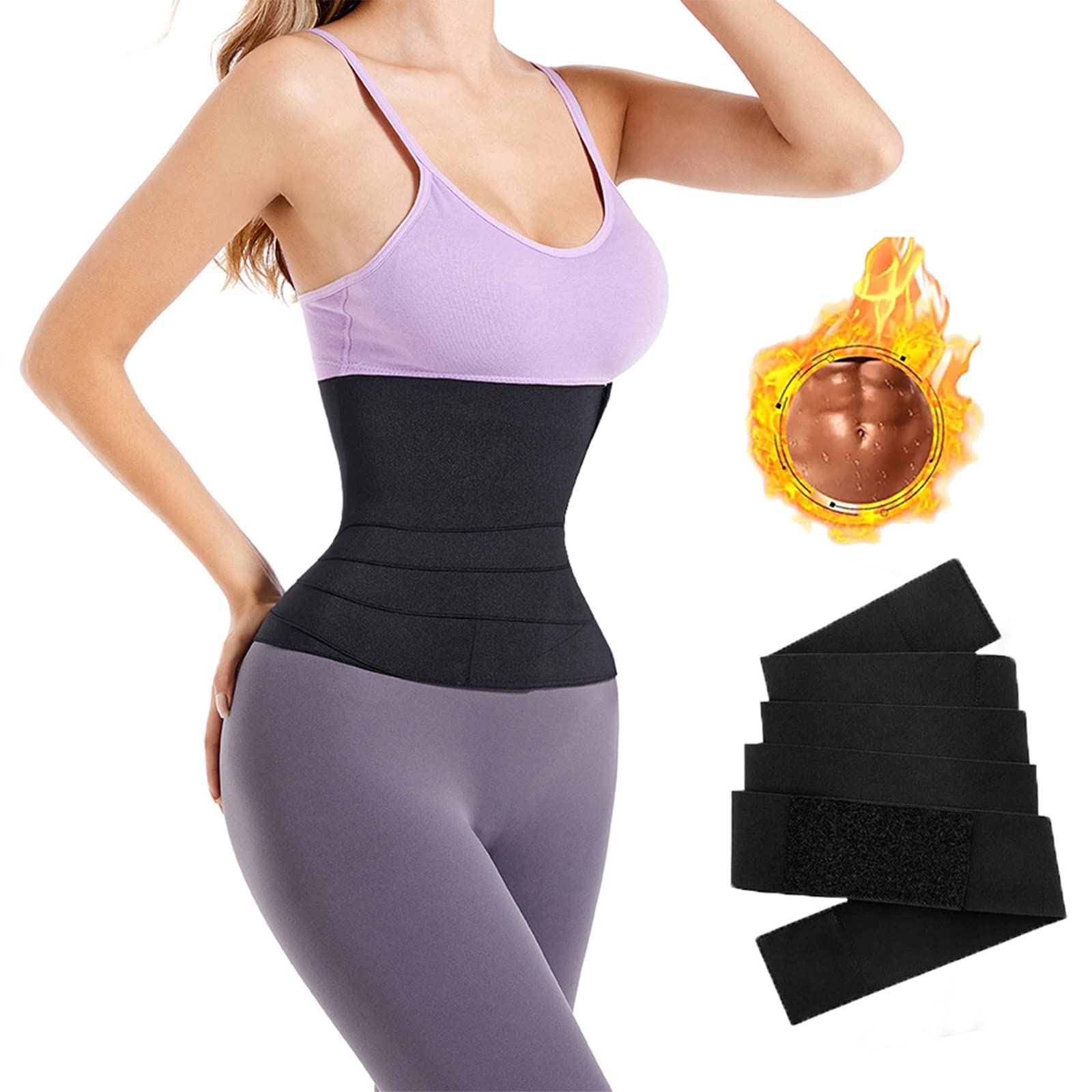 iLoveCat Waist Trainer for Women - Body Shaper Slimming Belt, Tummy Control Corset & Waist Cincher for Instant Curves - Perfect for Workouts, Postpartum Recovery & Everyday Shapewear