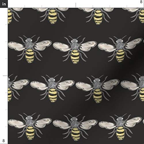 Honey Bee Hive Printed Velvet Upholstery Fabric by The Yard - Home Decor, Apparel & DIY Projects for Bee-Themed Decor, Clothing & Crafts