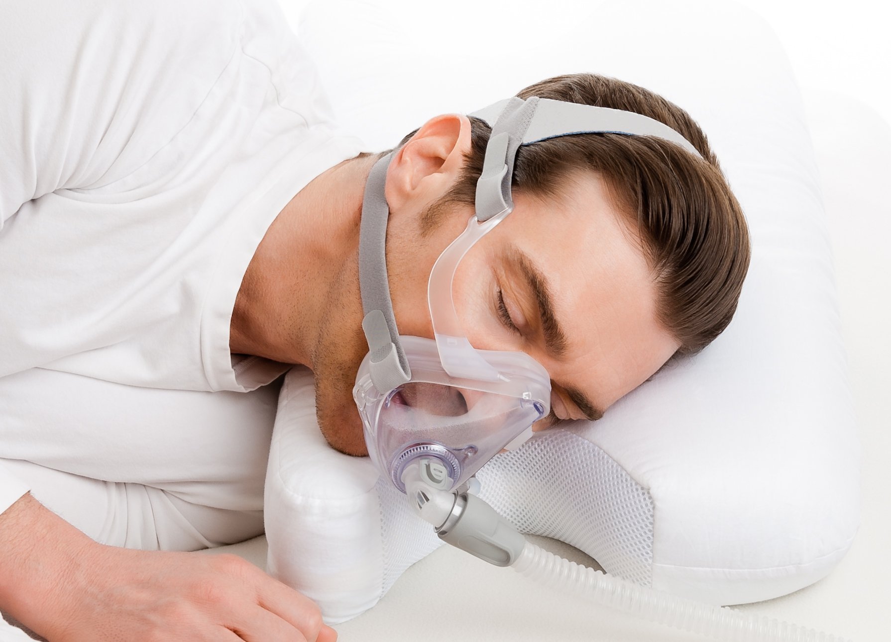 Best 2-in-1 Green Tea Infused Memory Foam CPAP Pillow for Side Sleepers - Queen Size, Adjustable Height & Firm Support for Neck Pain Relief | Perfect for CPAP Users & Sleep Apnea Therapy