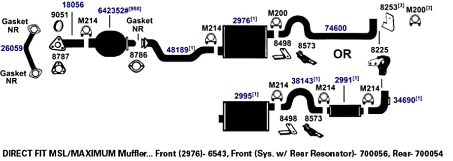 AP Exhaust Muffler 700054 - Durable Replacement for Cars & Trucks