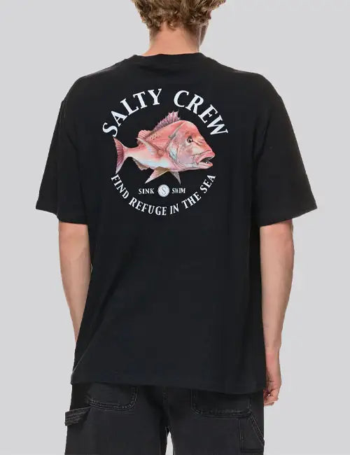 Salty Crew Snap Attack T-Shirt - Men's Quick Dry Fishing & Outdoor Tee for Active Lifestyles