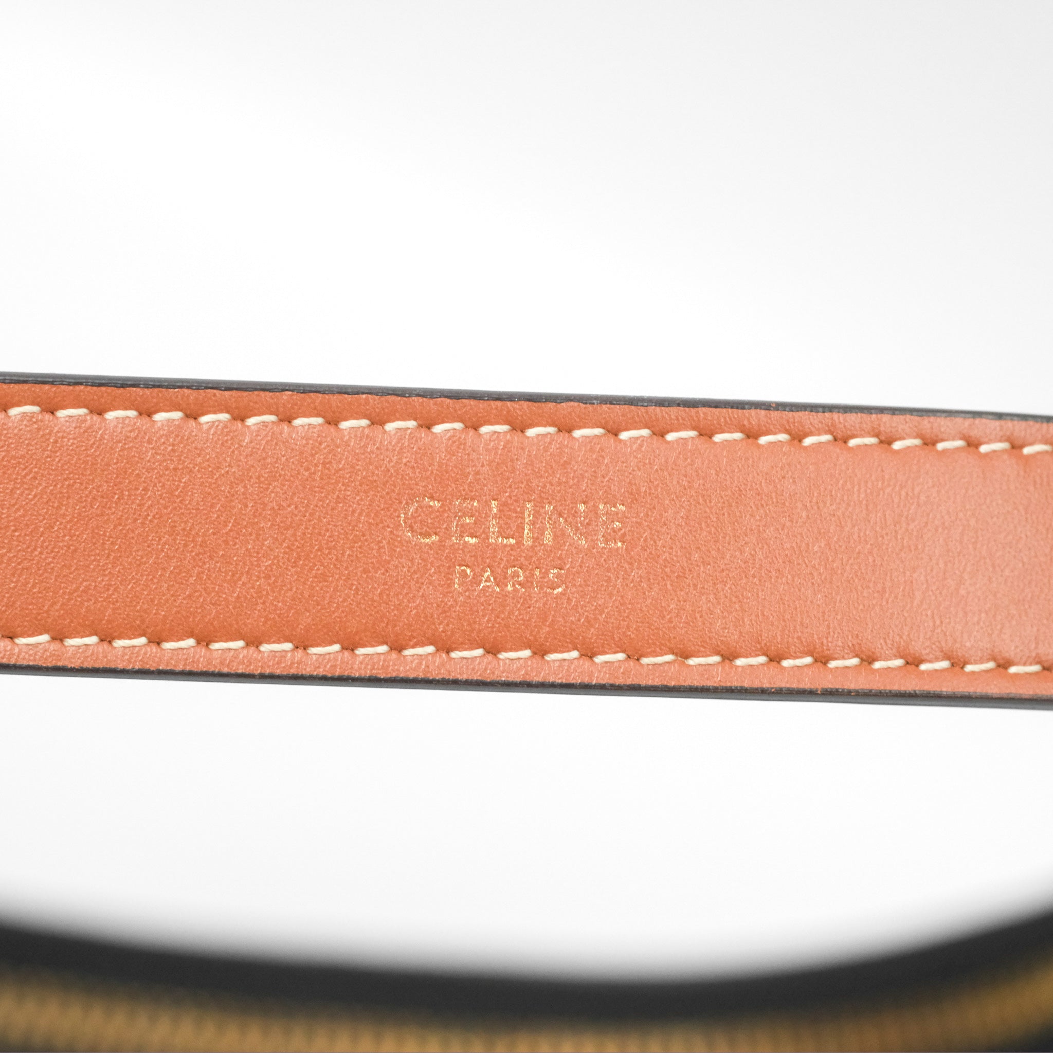 Celine Ava Bag in Triomphe Canvas & Calfskin Leather - Tan Crossbody Shoulder Bag for Women | Perfect for Work, Travel & Everyday Use
