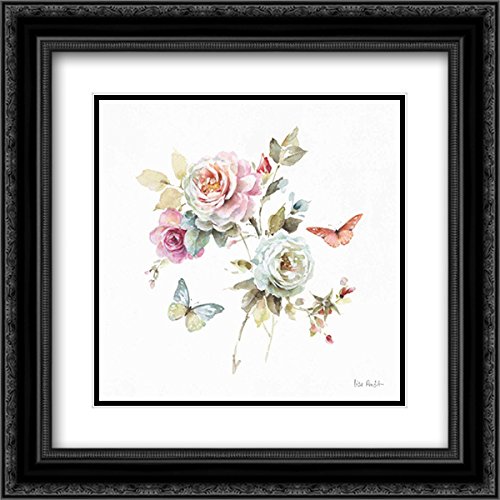 Beautiful Romance VII - 15x15 Black Ornate Framed & Double Matted Museum Art Print by Lisa Audit | Perfect for Living Room, Bedroom & Office Wall Decor