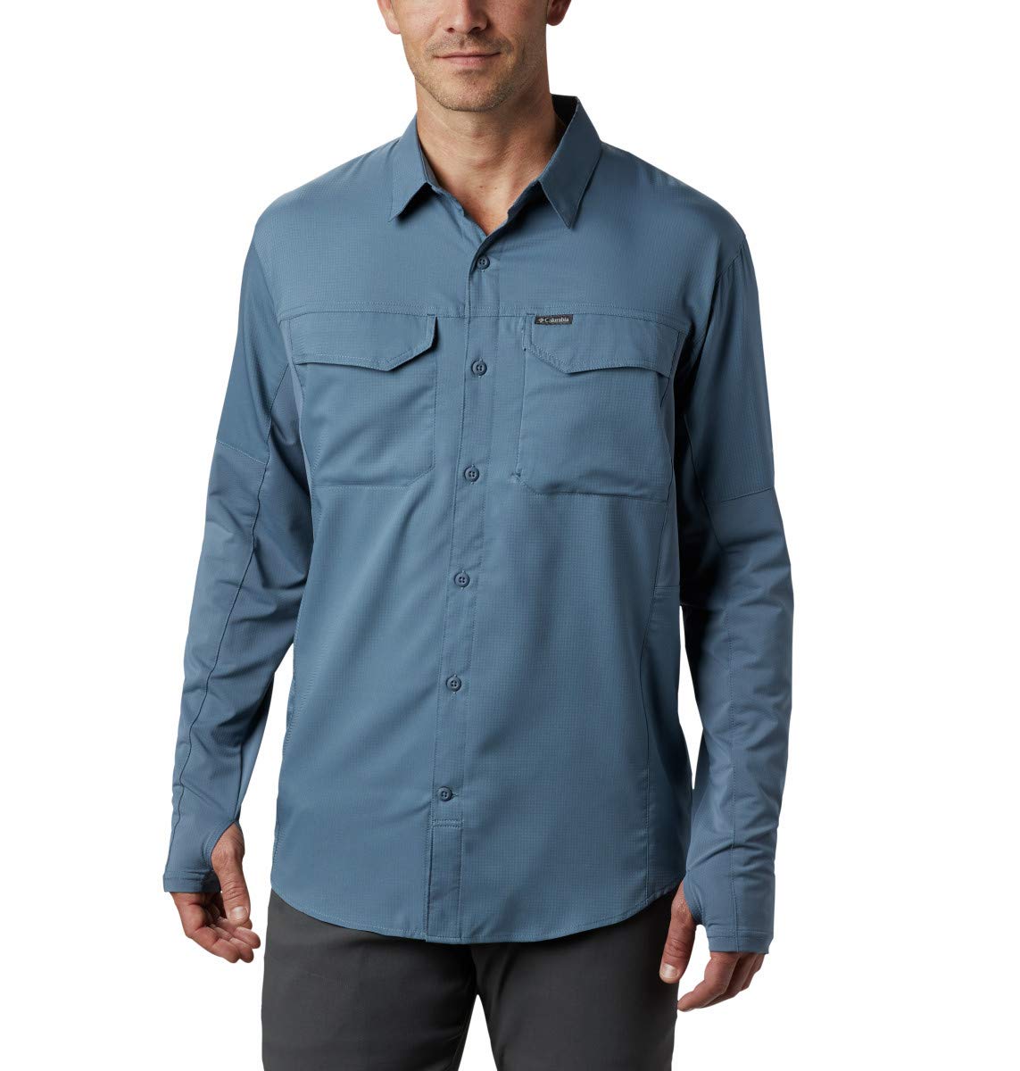 Columbia Men's Silver Ridge Lite Hybrid Shirt - Moisture Wicking Quick-Dry Hiking & Outdoor Shirt for Camping, Backpacking & Travel