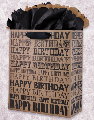 Personalized Birthday Gift Bags with Elegant Font - Perfect for Party Favors, Wedding Souvenirs & Special Occasion Gifts