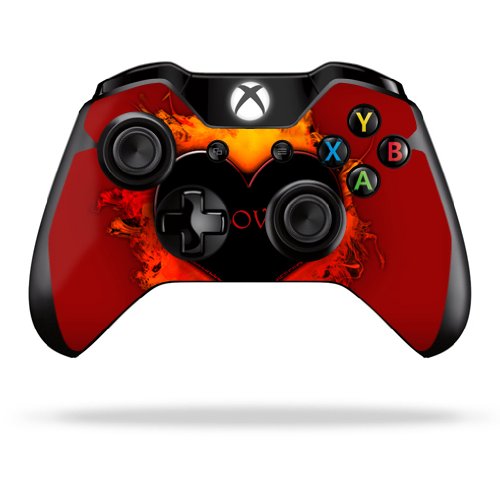 Premium Protective Vinyl Skin Decal for Microsoft Xbox One/One S Controller - Custom Wrap Sticker Skins with Love Design - Perfect for Gaming, Personalization & Controller Protection