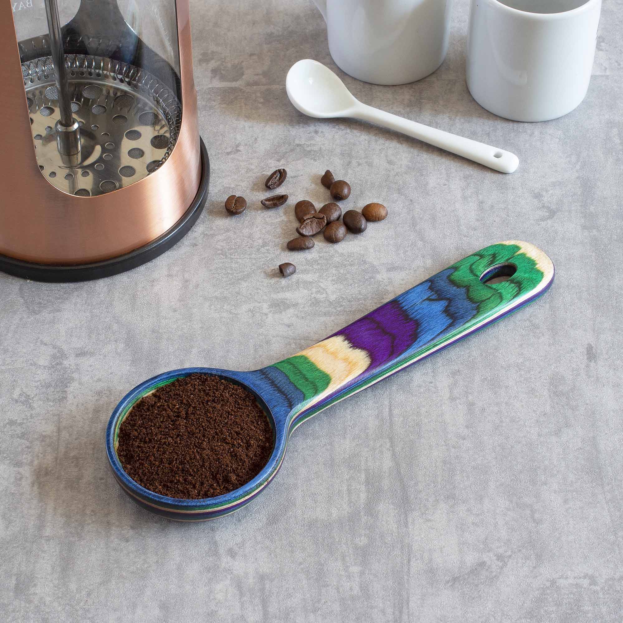 Baltique® Mumbai Collection Coffee Scoop - Stainless Steel Measuring Spoon for Coffee, Tea & Spices - Perfect for Home, Cafe & Barista Use