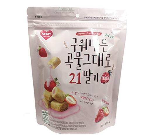 Strawberry Grain Crispy Roll - Mini Chocolate Cream Filled Cereal Snacks 80g - Perfect for Breakfast, Office Snacks & Kids Lunch Box Treats