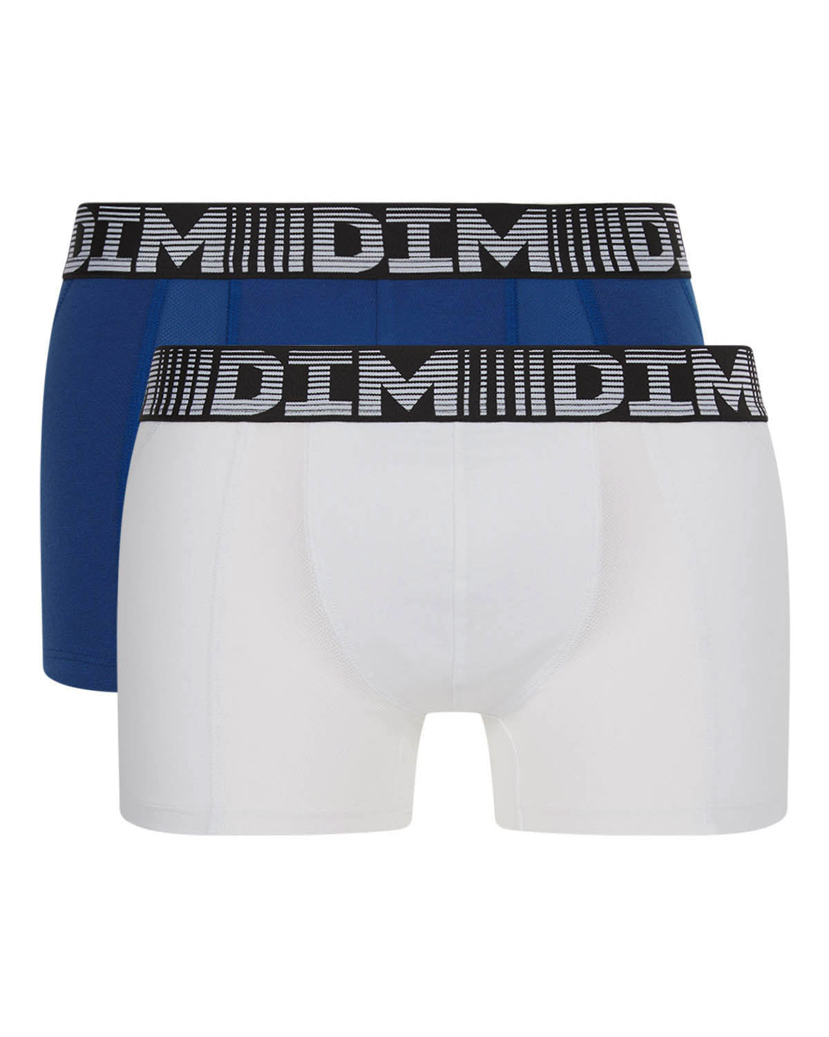 Breathable Men's Boxer Briefs 2-Pack - Steel Blue & White - 3D Flex Air Technology for All-Day Comfort | Perfect for Gym, Workout & Daily Wear