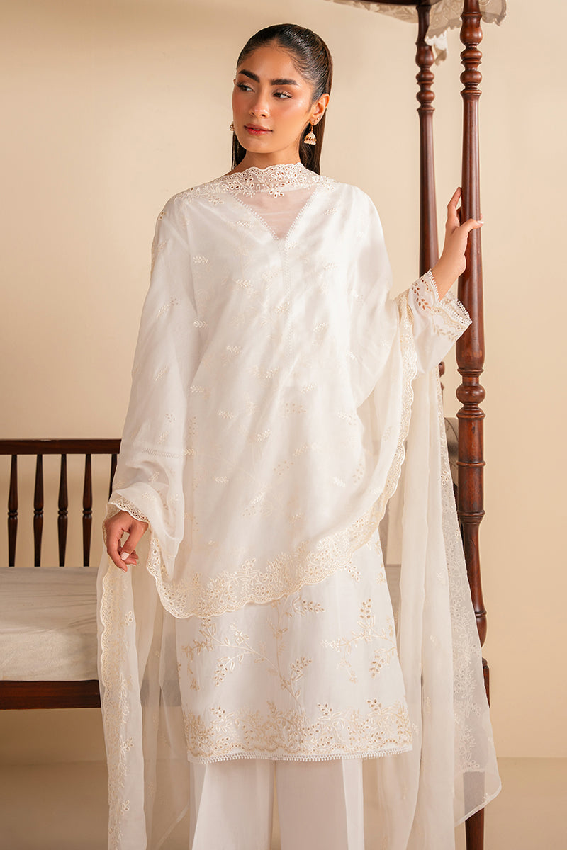 MOON LIGHT CHIKANKARI Embroidered Cotton Shirt & Dupatta Set | Traditional Indian Ethnic Wear for Women | Perfect for Weddings, Festivals & Special Occasions