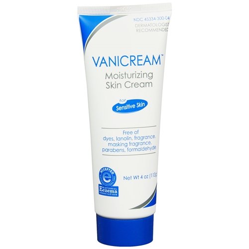 Vanicream Moisturizing Cream 4 oz Tube - Fragrance-Free & Hypoallergenic for Sensitive Skin - Ideal for Daily Hydration, Eczema & Dermatitis Relief
