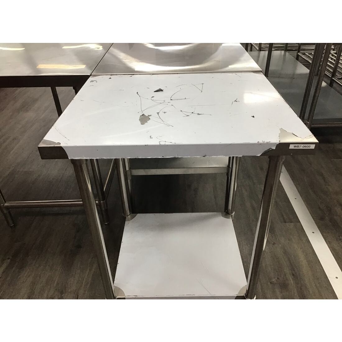 Premium Stainless Steel Workbench WB7 0600/A VIC143 - Heavy Duty Metal Table for Garage, Workshop & Industrial Use - Ideal for DIY Projects, Auto Repair & Professional Workspaces