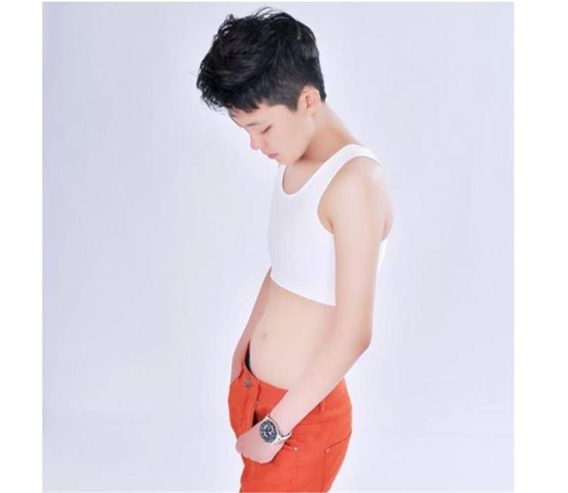 BaronHong Breathable Flat Compression Chest Binder for Tomboy Trans Lesbian - Comfortable All-Day Wear for Sports, Work & Everyday Use