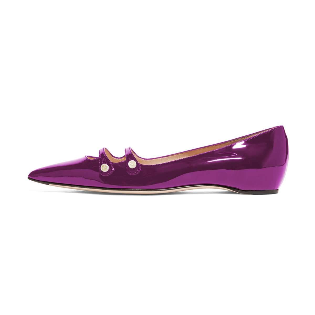 YDN Women's Comfortable Hidden Low Heel Pointed Toe Slip-On Pumps with Adjustable Straps - Perfect for Office, Wedding & Everyday Wear
