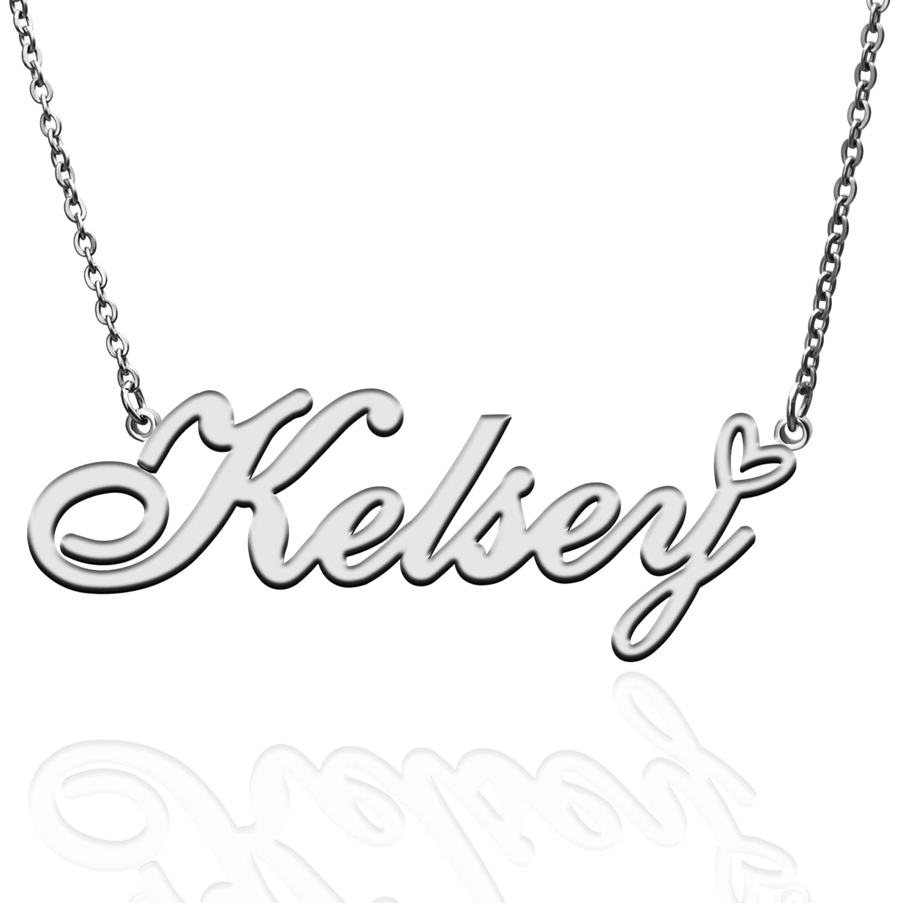 Personalized Gold Plated Heart Name Necklace for Women - Custom Engraved Pendant Jewelry - Unique Gift for Girlfriend, Mother, Daughter - Perfect for Christmas, Birthday, Anniversary & Friendship Day - Elegant Everyday Wear & Special Occasions