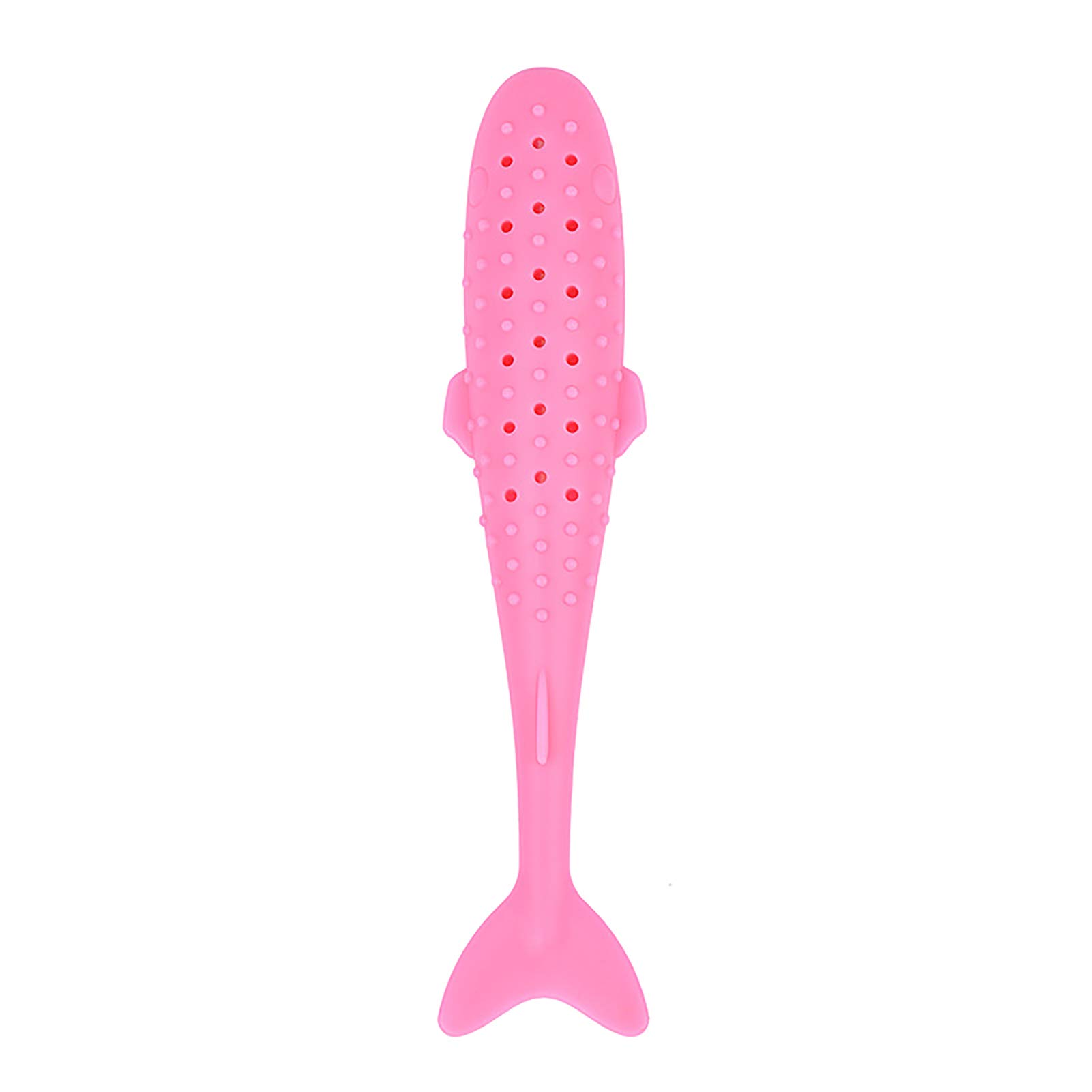 SONGBIRDTH Cat Chew Toy - Durable Silicone Saury Fish Interactive Cat Toy for Biting, Chewing & Teeth Cleaning | Fun Exercise & Playtime for Indoor Cats | Perfect for Playtime, Training & Dental Health