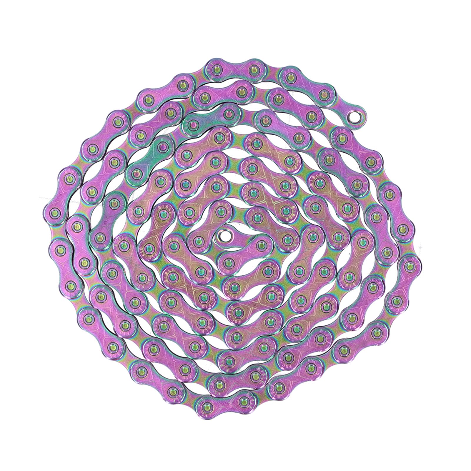 10-Speed Colorful Bicycle Chain - High Wear Resistance, Includes 2 Quick Links - Perfect for Road Bikes, Mountain Bikes & Cycling Enthusiasts