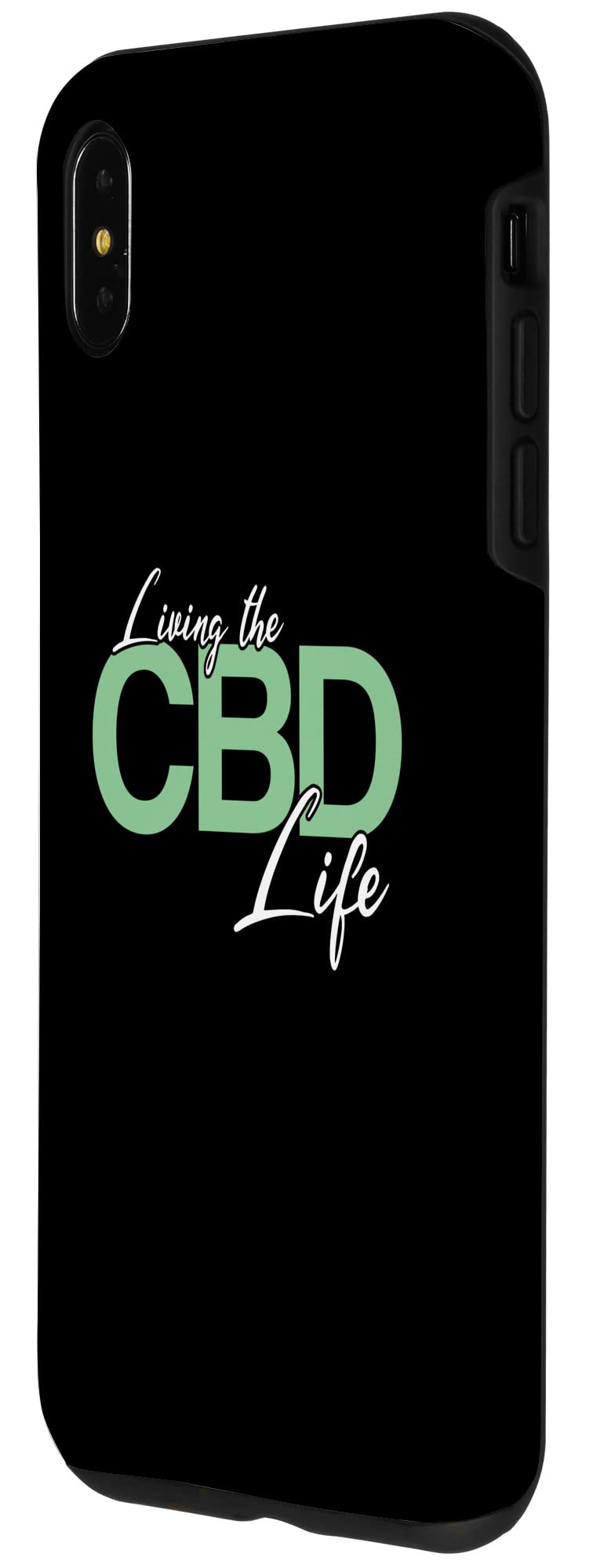 Premium iPhone XS Max CBD-Themed Protective Case | Shockproof & Slim Design | Perfect for CBD Enthusiasts & Wellness Lifestyle | Great for Yoga Studios, Dispensaries & Holistic Living Spaces
