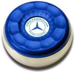 Zieglerworld Large Shuffleboard Table Puck Weights Set of 4 - Premium Blue Shuffleboard Pucks with Instruction Booklet - Perfect for Game Rooms, Bars, and Family Game Nights