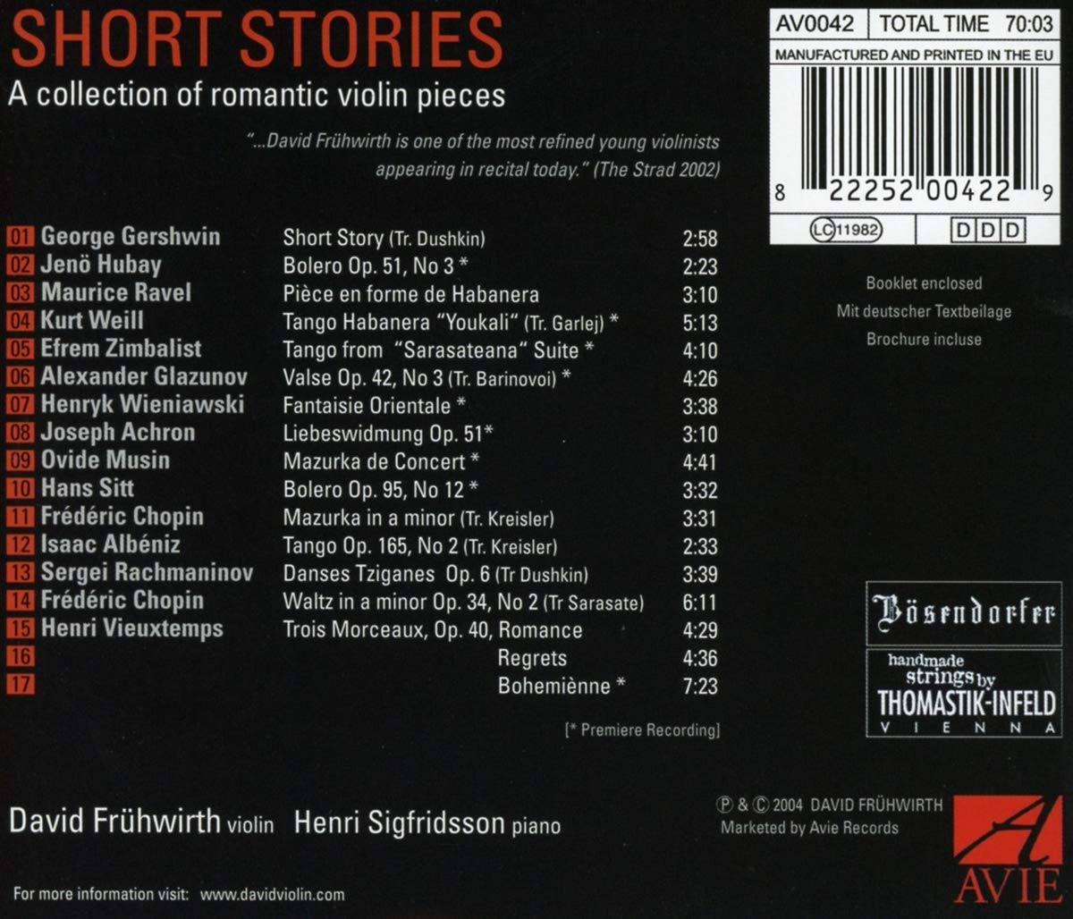 Romantic & Virtuoso Violin Short Stories - Classical Music Pieces for Weddings, Concerts & Relaxation