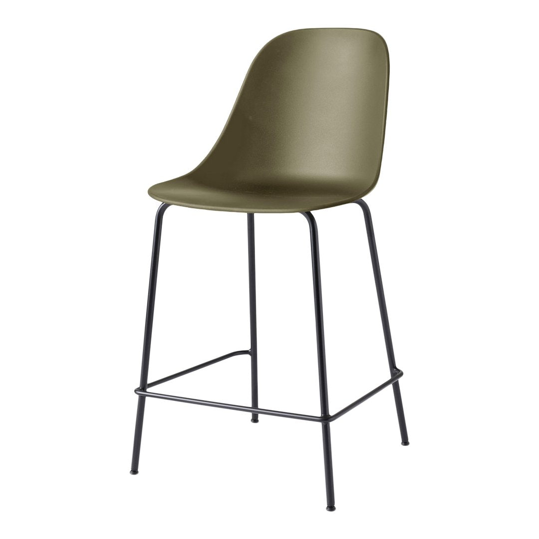 Harbour Counter Height Bar Stool - Modern Kitchen Island Chair with Backrest, Adjustable Height & Swivel Base - Perfect for Dining, Kitchen Counter, Bar & Breakfast Nook