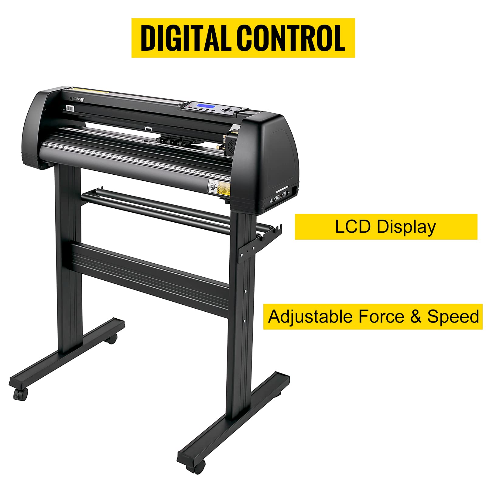 VEVOR 28-Inch Vinyl Cutter Machine with LCD Display - Professional Vinyl Plotter Cutter for Sign Making, Decals, Stickers & DIY Crafts - Perfect for Home, Business & Commercial Use