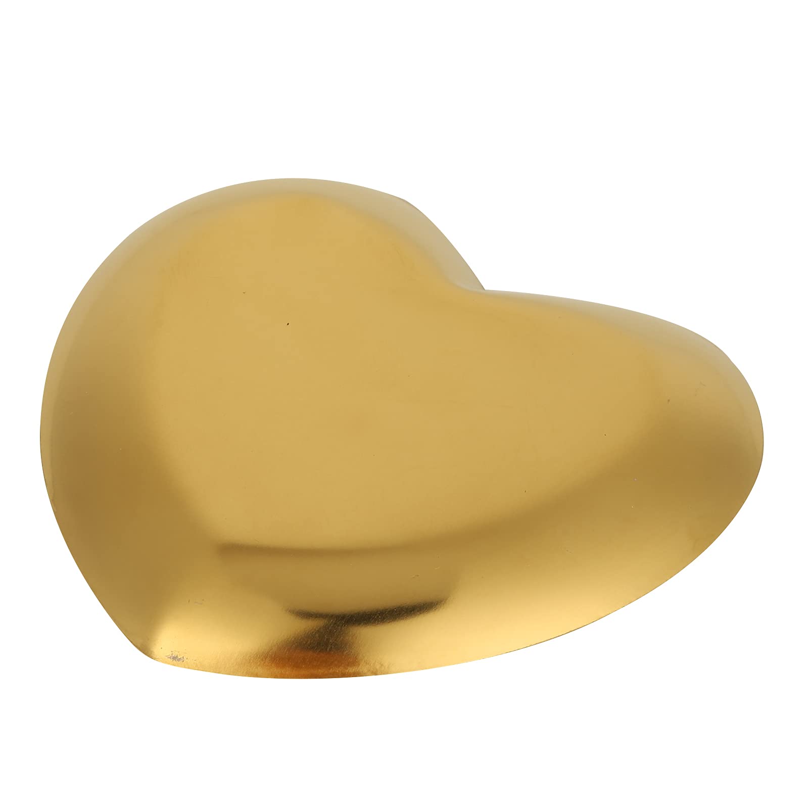 Heart Shaped Stainless Steel Nail & Makeup Palette - DIY Color Mixing Tray for Nail Art, Resin Crafts & Makeup Blending - Gold Finish (Perfect for Salon, Home Manicure & Professional Artists)