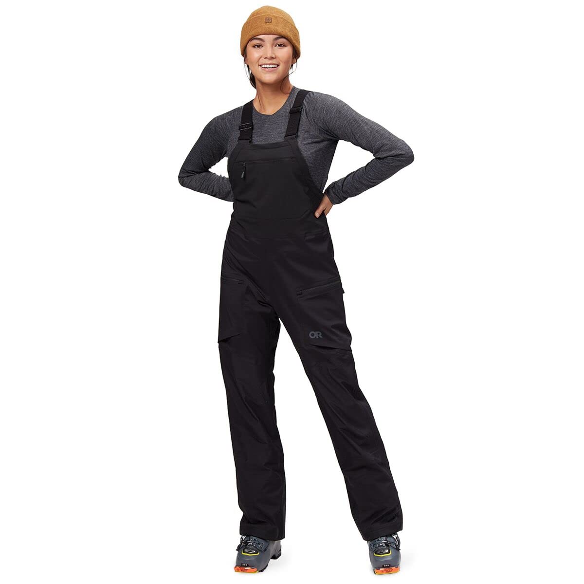 Outdoor Research Women's Skytour AscentShell Waterproof Ski Bib Pants - Lightweight Winter Hiking & Snowboarding Gear for Cold Weather Adventures