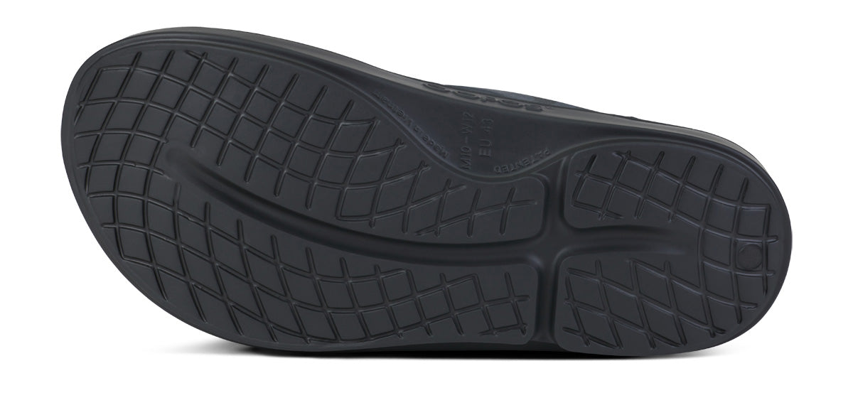 BAUER/OOFOS Men's OOriginal Sport Sandals for Recovery & Comfort - Black Asphalt - Ideal for Post-Workout, Travel & Casual Wear