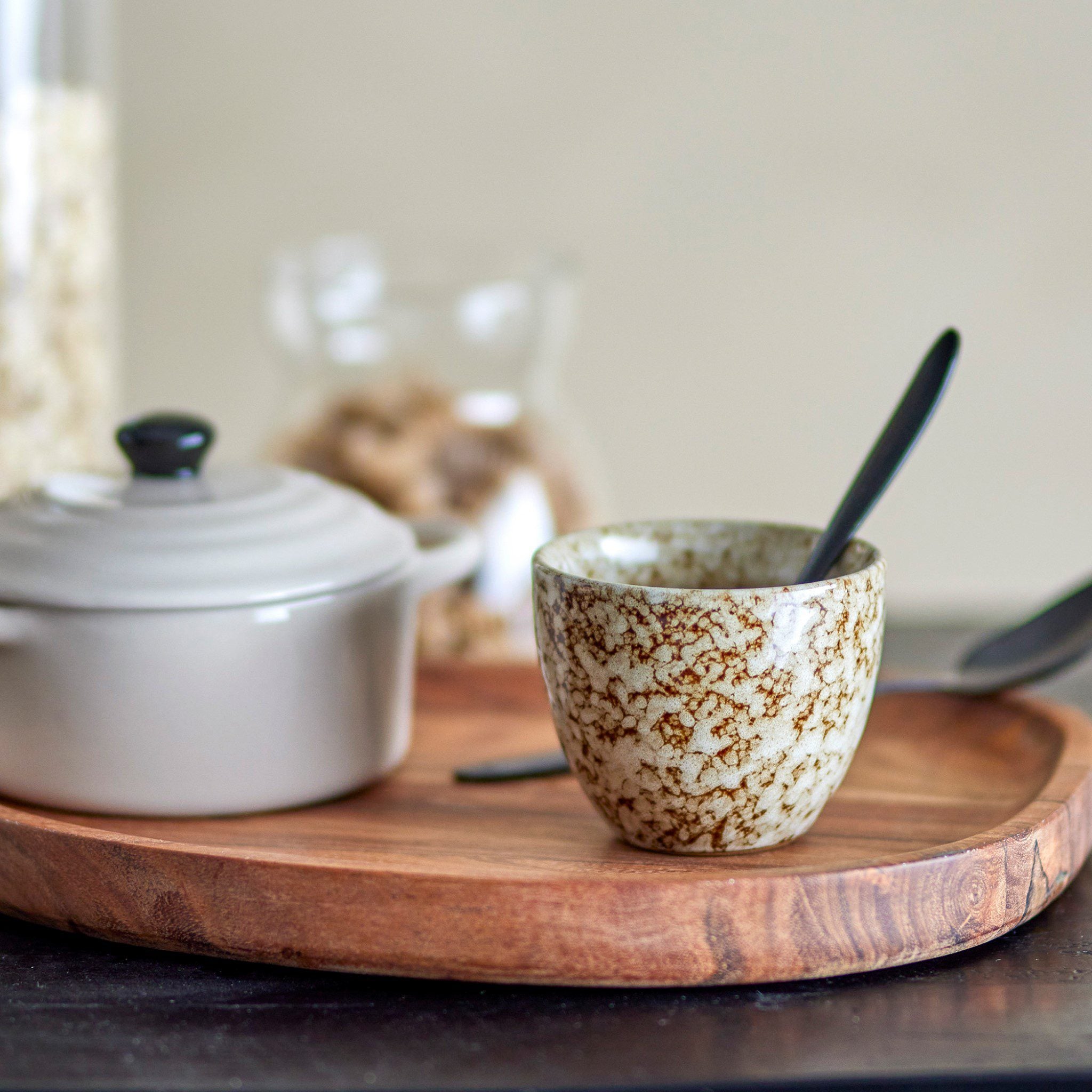 Bloomingville Paula Stoneware Coffee Cup - Brown Speckled Ceramic Mug for Tea & Espresso - Perfect for Home, Office & Cafe Use
