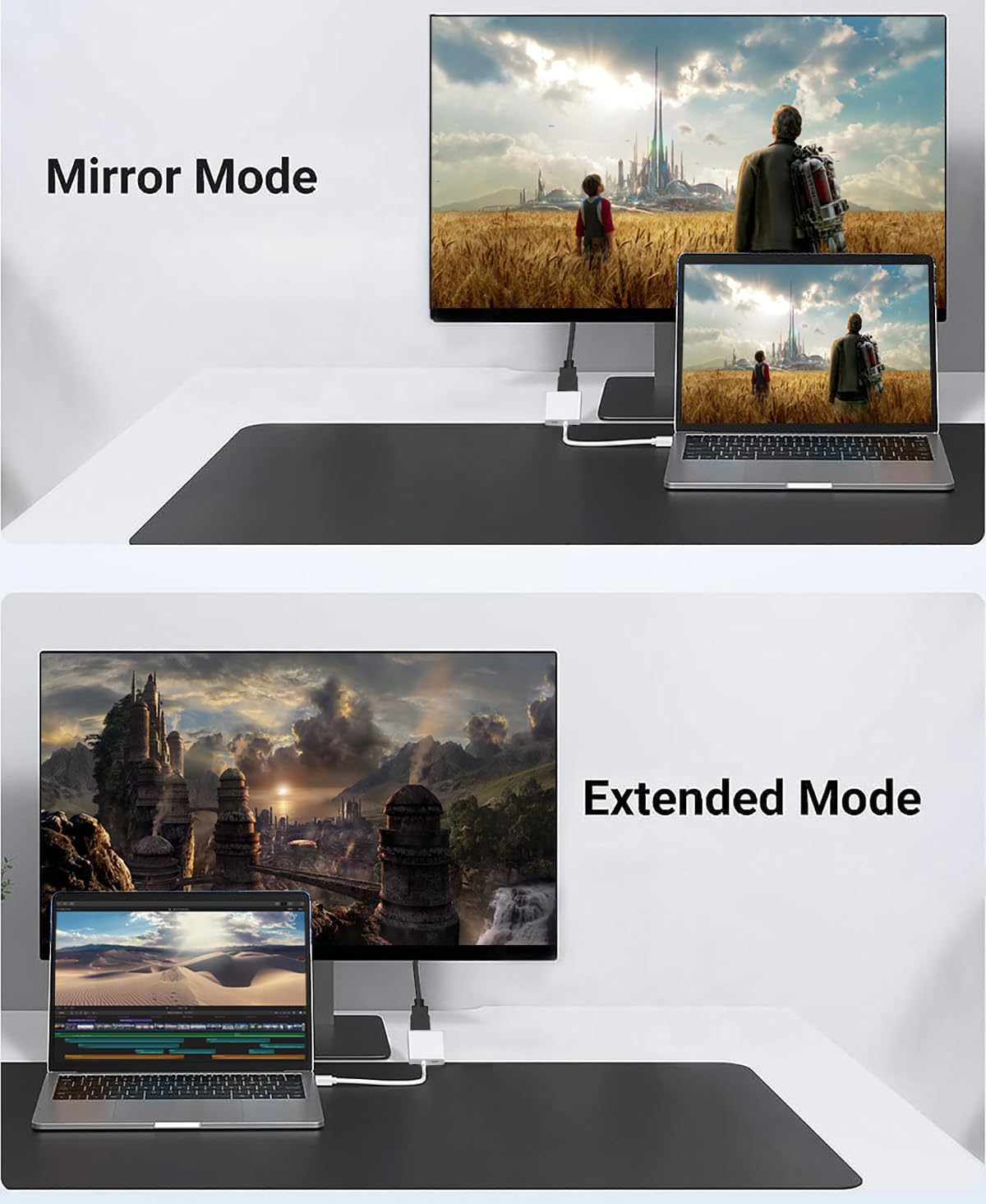 MFi Certified USB C to HDMI Adapter 4K@60Hz with 100W Fast Charging - Compatible with iPhone 16/15 Series, MacBook, iPad - Connect to TV, Projector, Monitor for Home Theater, Office Presentations & Gaming