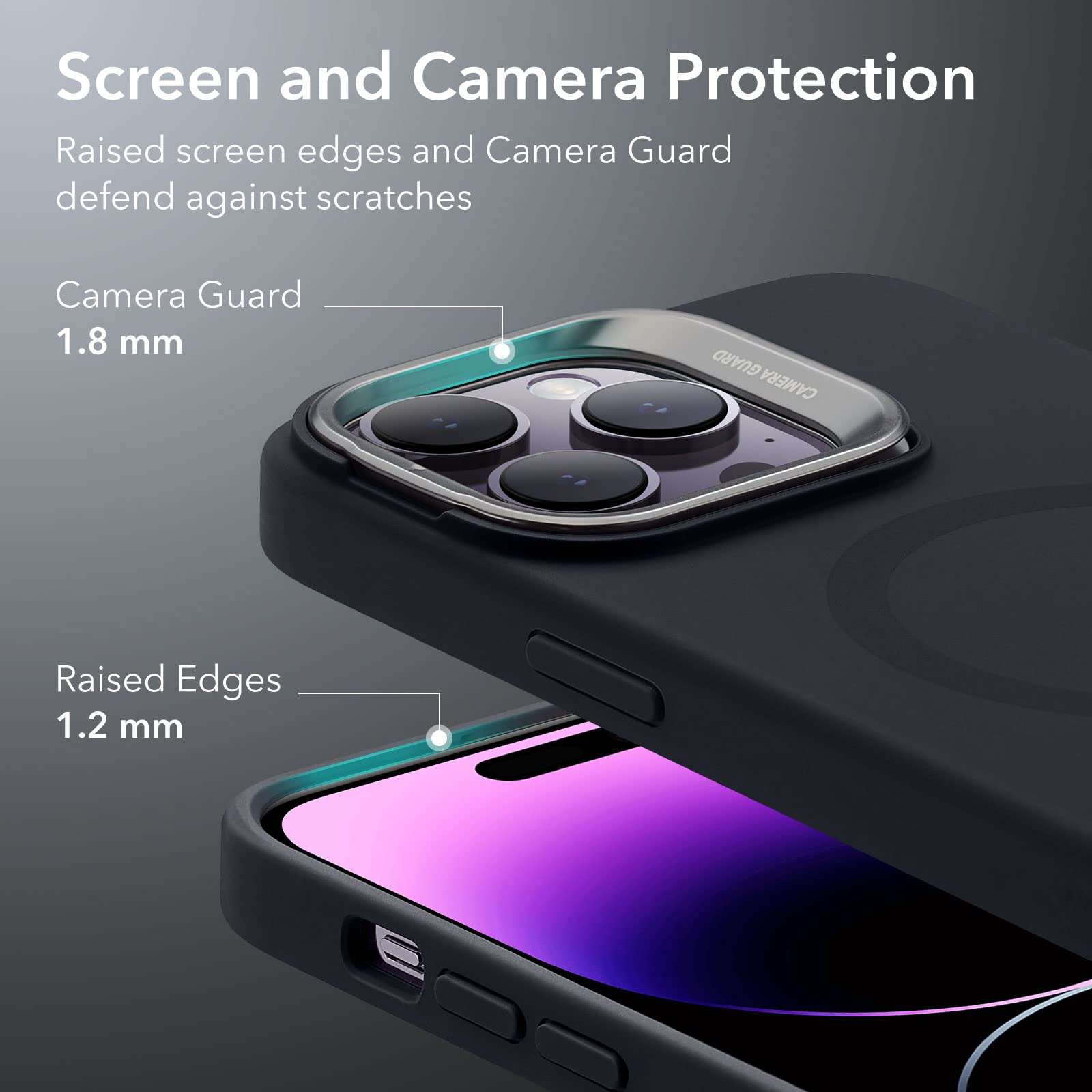 ESR MagSafe iPhone 14 Pro Max Case with Kickstand - Military-Grade Protection, Strong Magnetic Lock & Built-in Camera Stand | Perfect for Work, Travel & Hands-Free Viewing | Black