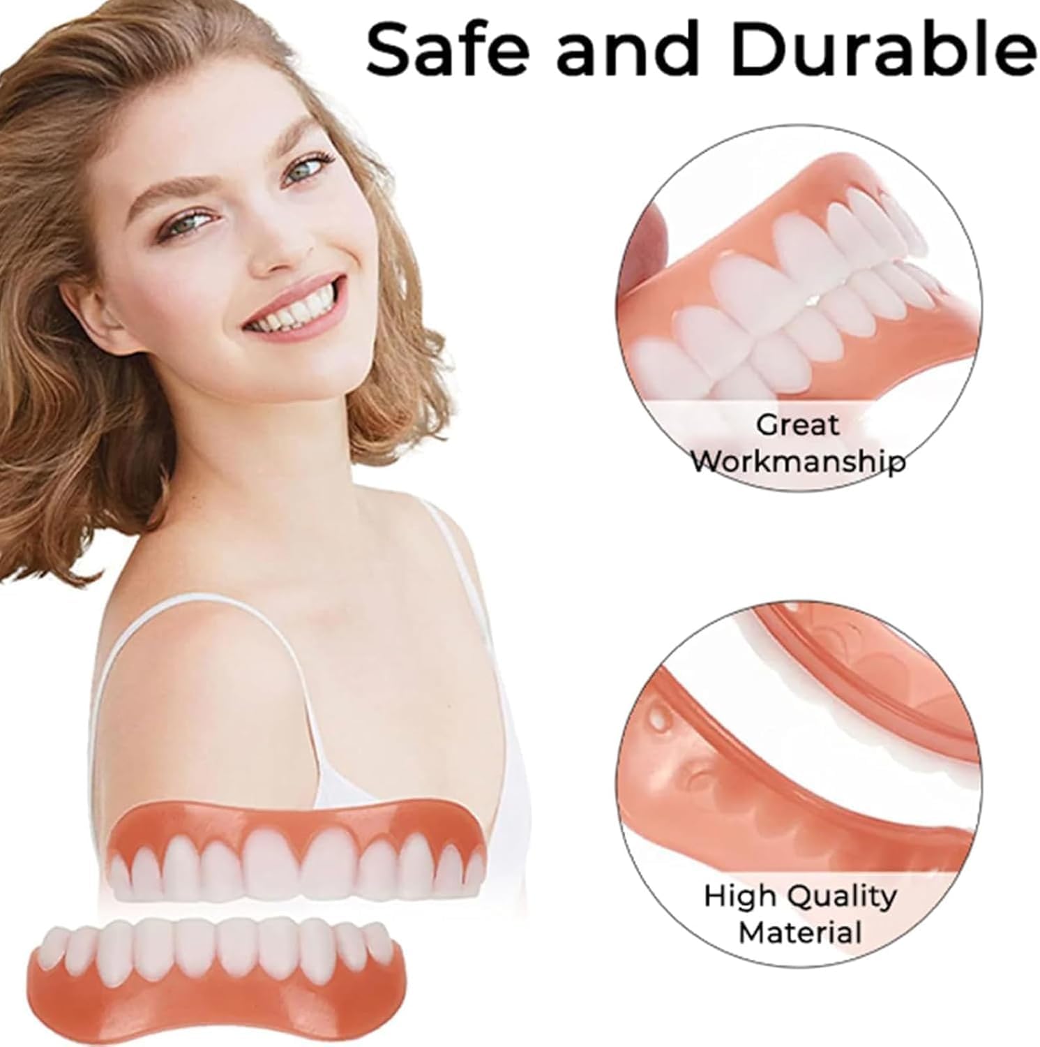 Fit Denture Silicone Reline Kit - Soft & Comfortable Denture Repair Solution for Men & Women (2-Pack) - Perfect for At-Home Denture Adjustments & Comfort Enhancement