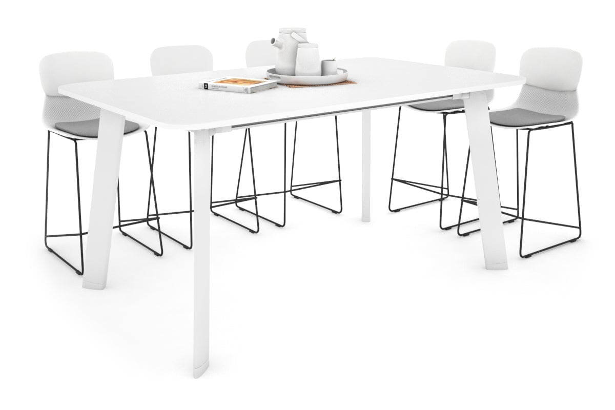 Switch Collaborative Large Counter High Table with Rounded Corners - 1800L x 1100W - Modern Office & Cafe Furniture for Workspaces & Meeting Areas