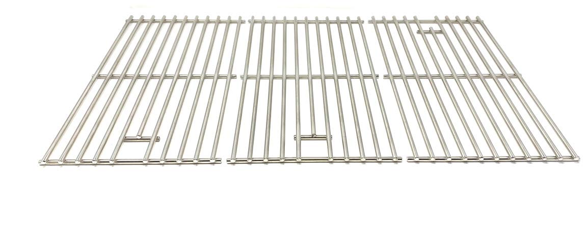 Stainless Steel Cooking Grid Replacement for Charbroil 463440109 Gas Grill - Heavy Duty 3-Piece Set for BBQ, Grilling & Outdoor Cooking