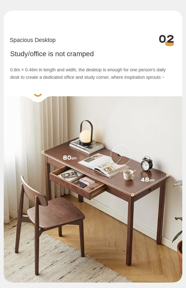 Premium Beech Solid Wood Study Desk - Durable & Stylish Home Office Furniture for Work & Study