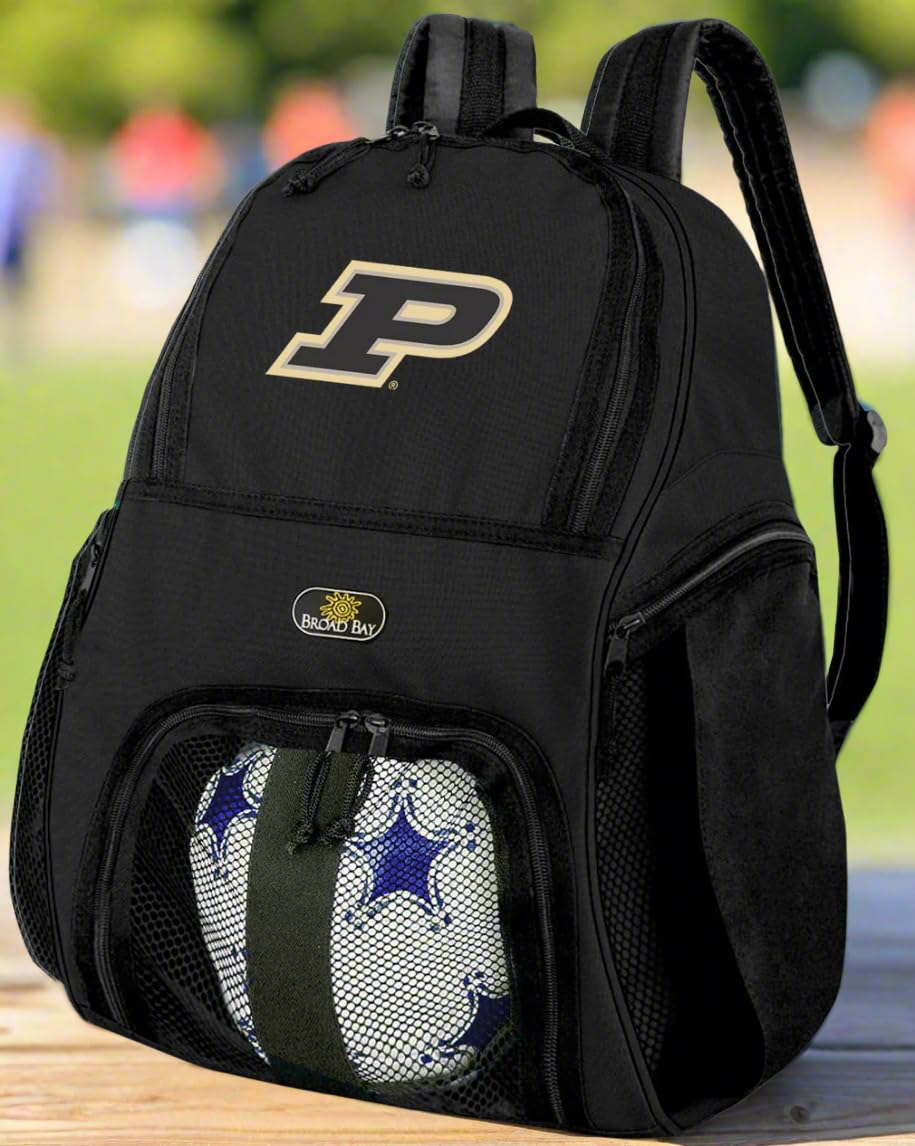 Purdue University Soccer Backpack - Durable Sports Backpack for Soccer & Volleyball Practice Gear - Perfect for Training, Games & School Use