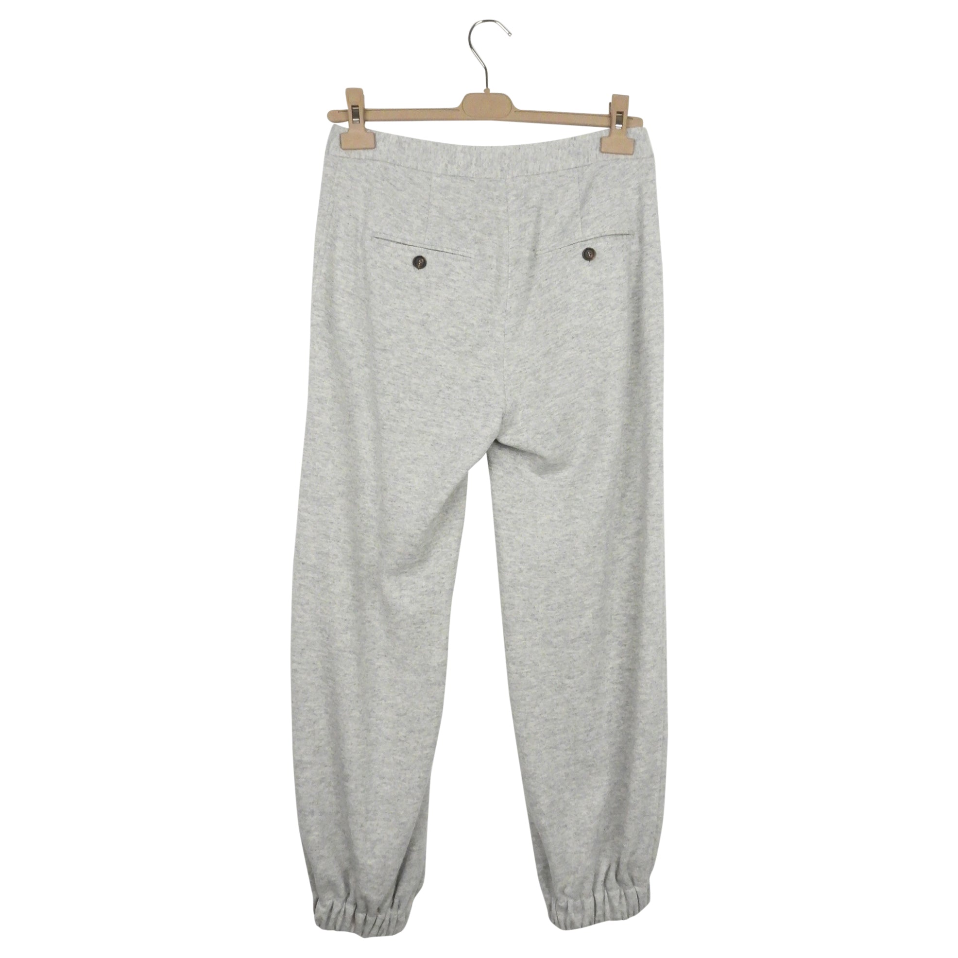 Brunello Cucinelli Grey Heather Cashmere Blend Jogger Pants for Men - Soft Luxury Sweatpants with Elastic Waistband - Perfect for Lounge, Travel & Casual Wear