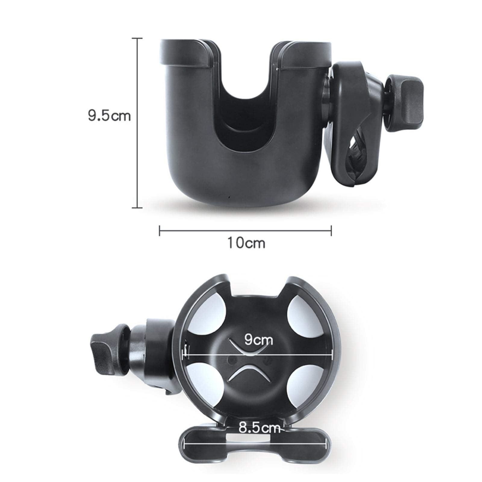360° Rotating Universal Stroller Cup Holder - 2-in-1 Drink Bottle Holder for Baby Strollers, Wheelchairs & Bikes | Perfect for Parents, Caregivers & Outdoor Activities
