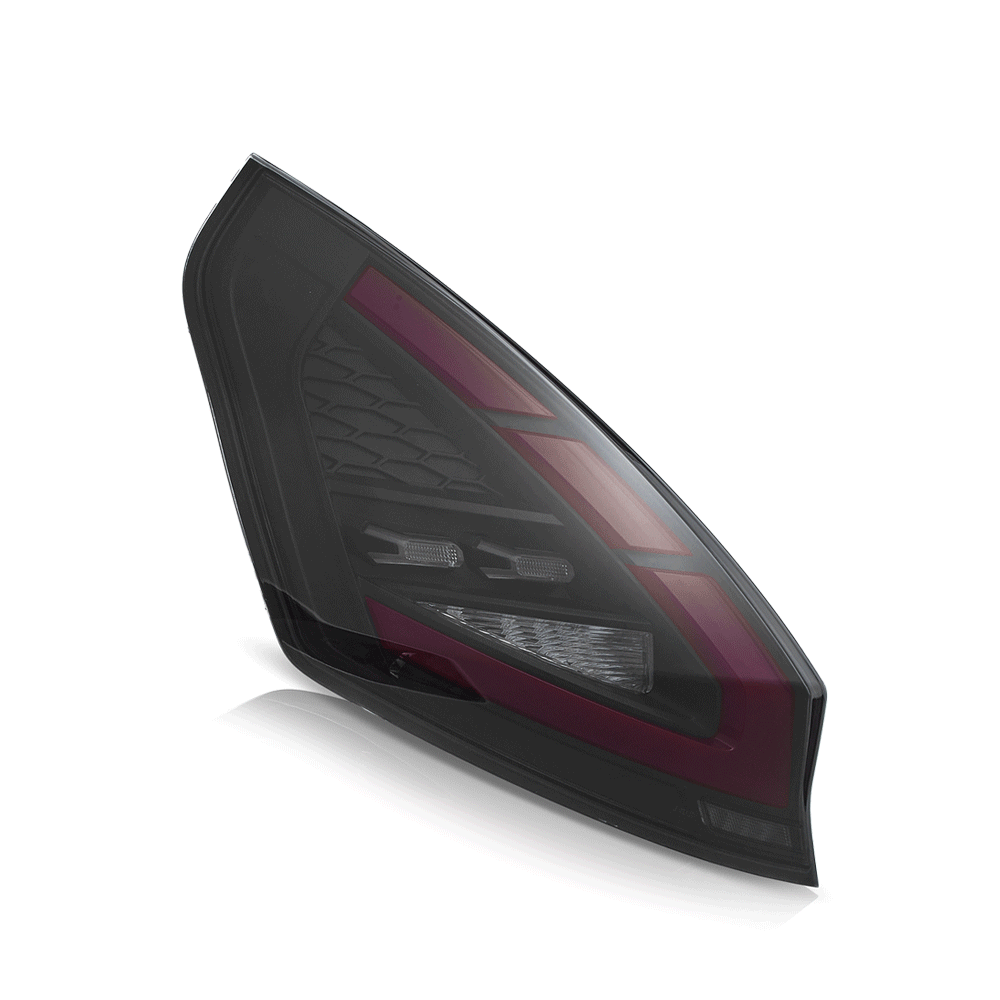 LED Tail Light Assembly Compatible with 2009-2017 Ford Fiesta Hatchback - Replacement Brake Lights for Enhanced Safety & Style (Perfect for Night Driving & Car Customization)