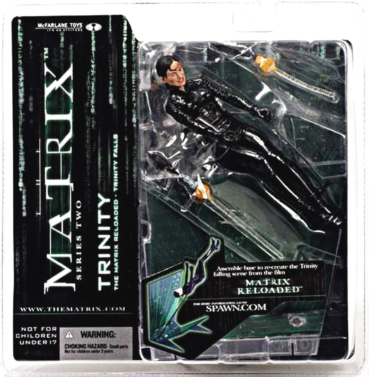 The Matrix Reloaded Trinity Falls Action Figure - 12