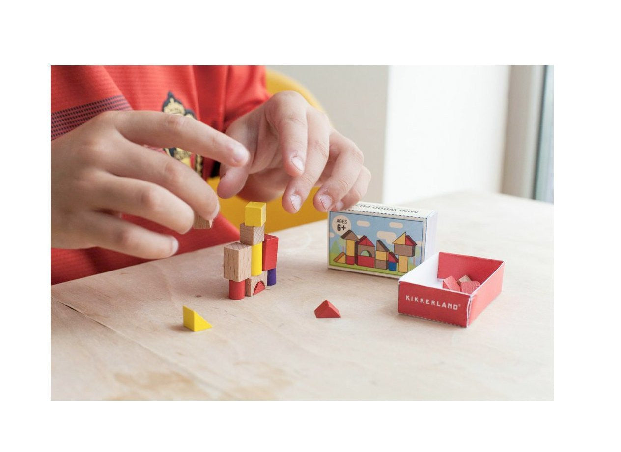 Kikkerland Puzzle Matchbox House - Miniature Wooden Puzzle Toy for Adults & Kids - Perfect for Travel, Gifts & Brain Teaser Games