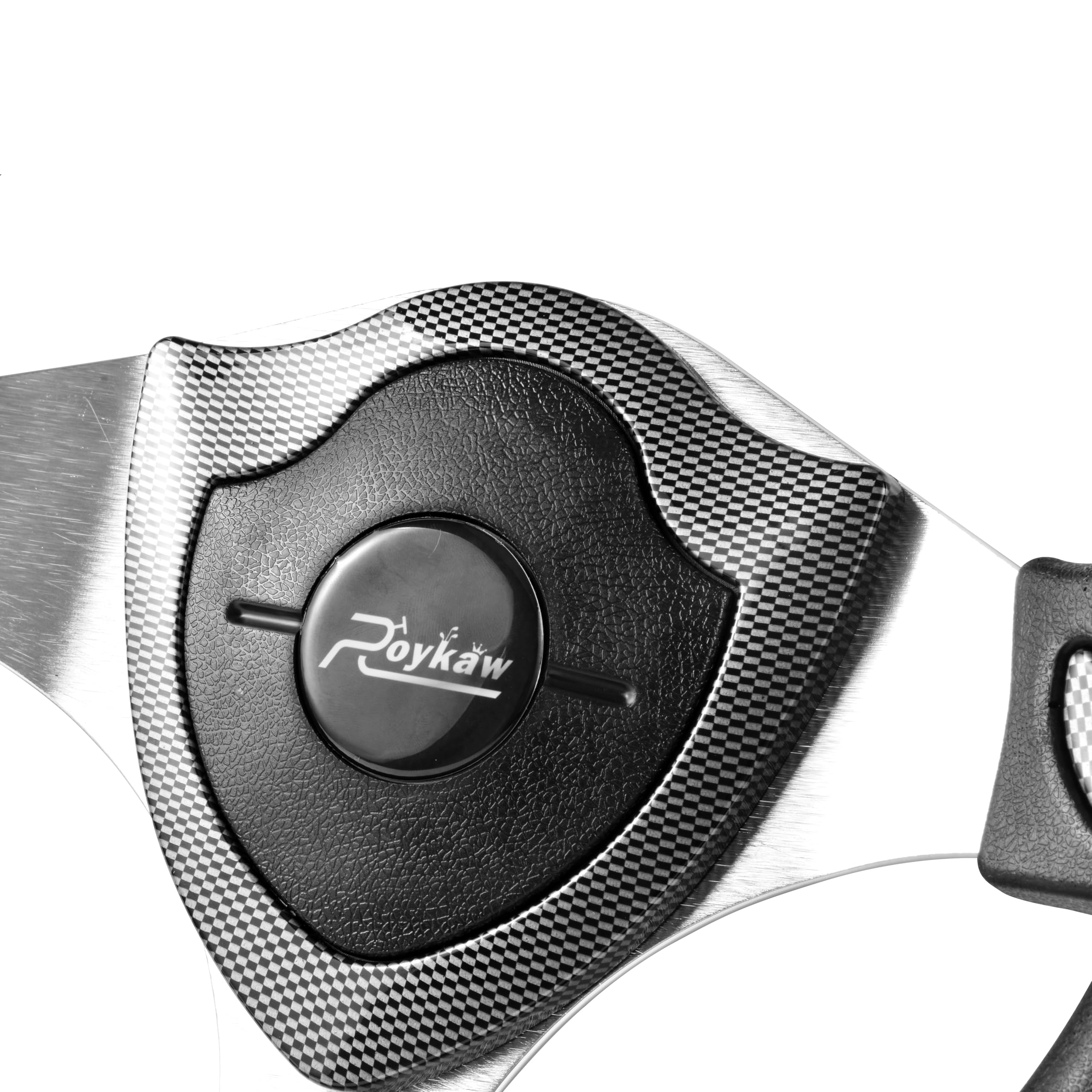 Roykaw Carbon Fiber Golf Cart Steering Wheel - Compatible with Yamaha EZGO Club Car | Premium Replacement Part for Golf Cart Accessories | Perfect for Golf Course Rides & Utility Vehicle Upgrades